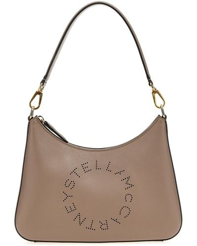 Stella McCartney Small Logo Shoulder Bags - Brown