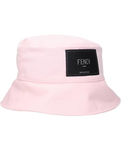 Fendi Hats Cotton Pink