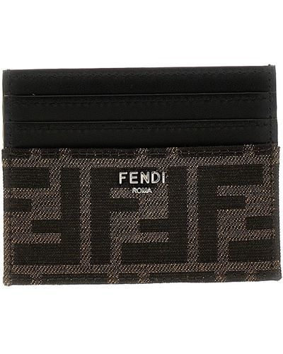 Fendi 'Ff' Card Holder - Black