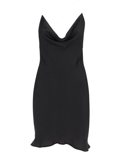 Y. Project Y Project Satin Slip Dress For Elegant - Black