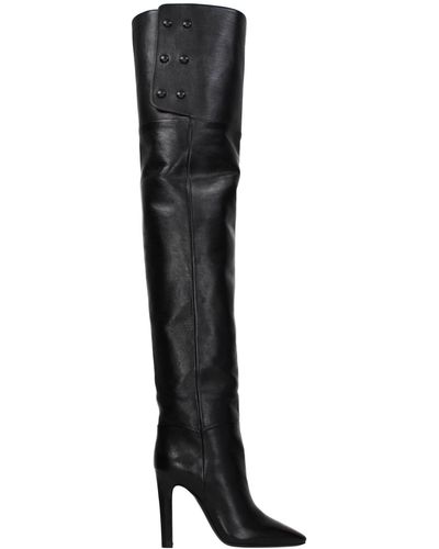 Saint Laurent Boots Leather Black