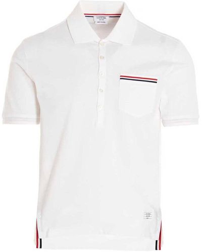 Thom Browne Rwb Shirt Polo White