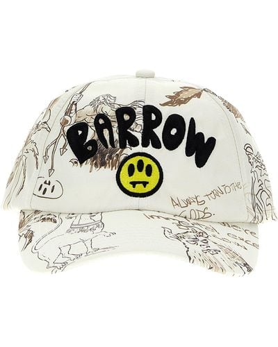 Barrow Printed Cap Hats - White