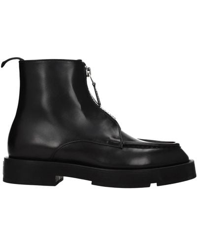 Givenchy Ankle Boot Squared Leather - Black