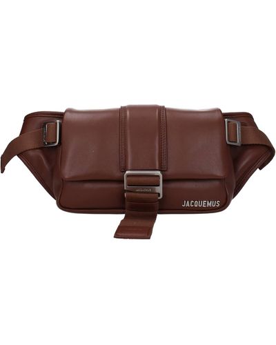 Jacquemus Backpack And Bumbags La Banane Leather - Brown