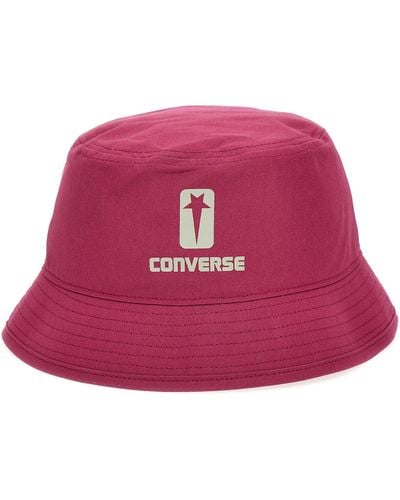 Rick Owens Drkshw X Converse Bucket Hat Hats - Pink