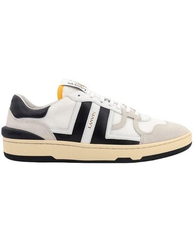 Lanvin Nylon And Leather Trainers - White