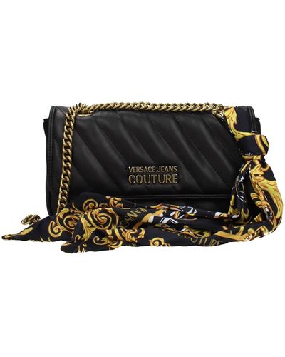 Versace Shoulder Bags Couture Polyurethane - Black