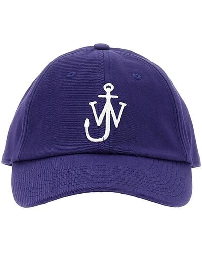 JW Anderson Logo Cap Cappelli Celeste - Viola
