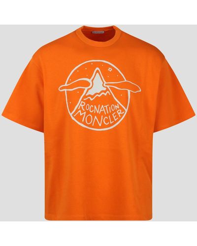 Moncler Genius Ss Over Crop T-shirt - Orange