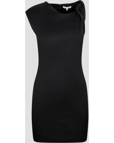 Helmut Lang Asymmetric Shoulder Mini Dress - Black