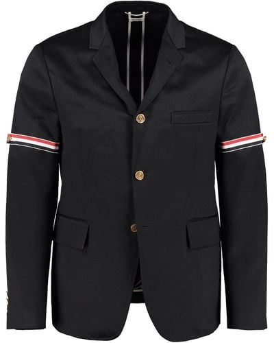 Thom Browne Single-breasted Two Button Jacket - Black