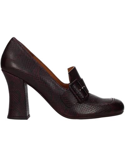 Chie Mihara Court Shoes Leather Violet Wine - White