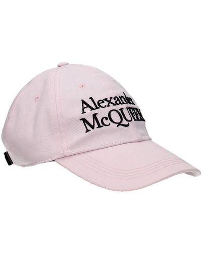 Alexander McQueen Hats Cotton Pink
