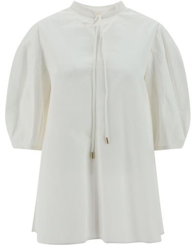 Chloé Camicia Blusa - Bianco