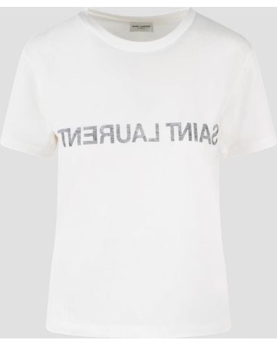 Saint Laurent Reverse t-shirt - Bianco