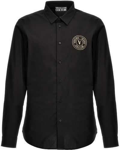 Versace Logo Shirt Camicie Nero