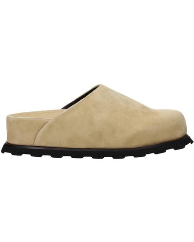 Proenza Schouler Slippers And Clogs Suede Butter - Natural