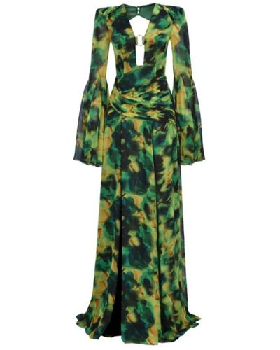 Wanan Touch Multicolor Flora Dress - Green