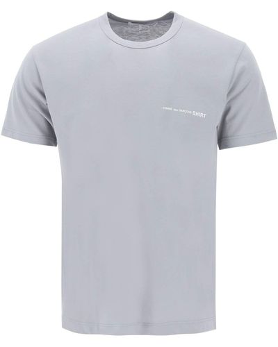 Comme des Garçons Comme Des Garcons Shirt Logo Print T-Shirt - Grey