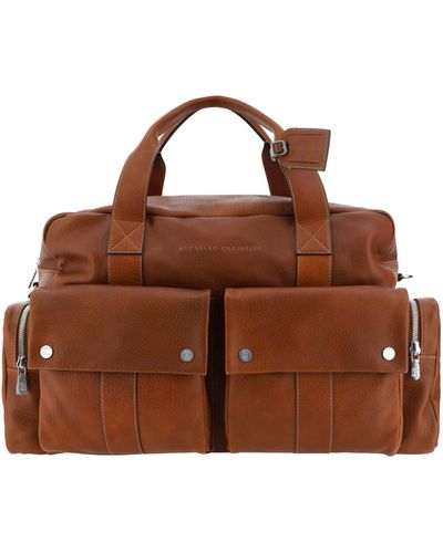 Brunello Cucinelli Travel Bags - Brown
