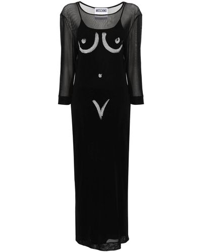 Moschino Dress With Print - Black