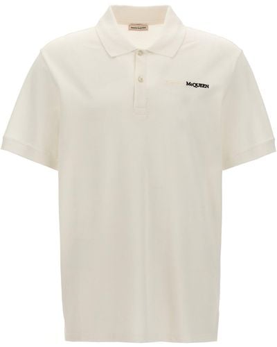 Alexander McQueen Logo Shirt Polo - White