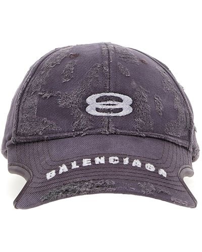 Balenciaga Hat With Logo - Purple