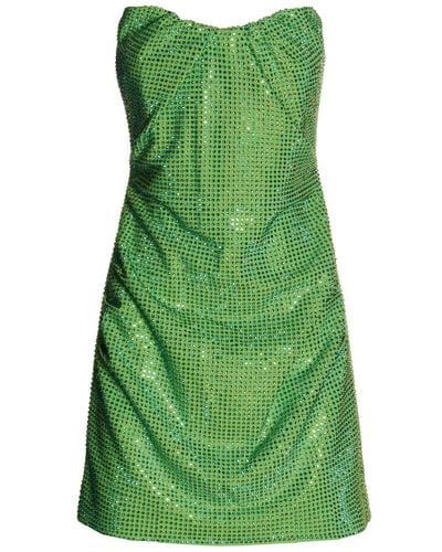 Roland Mouret Strapless Diamante Short Dress - Green