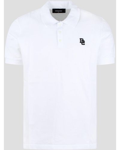 DSquared² Tennis Fit Polo Shirt - White