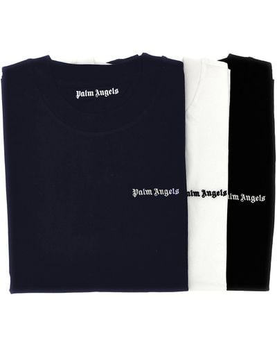 Palm Angels Classic Logo T Shirt Multicolor - Blu