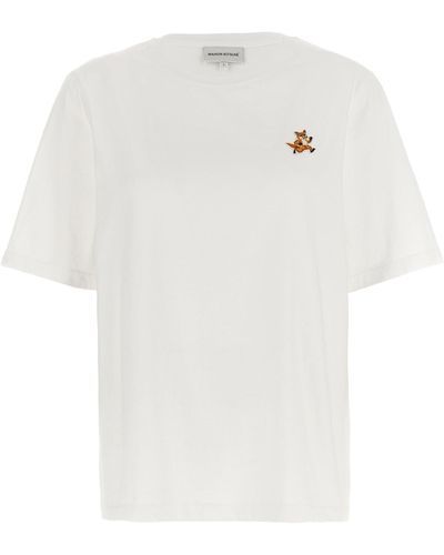 Maison Kitsuné Speedy Fox T Shirt Bianco