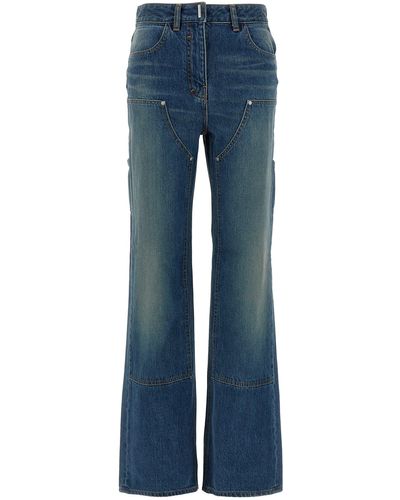 Givenchy Wide Leg Jeans - Blue