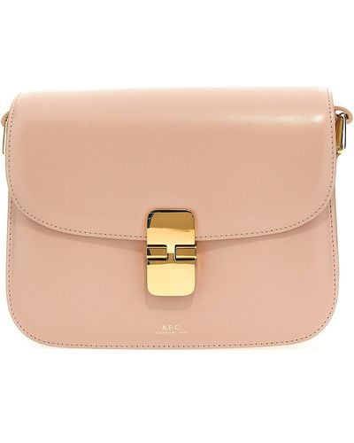 A.P.C. Grace Small Crossbody Bags - Pink