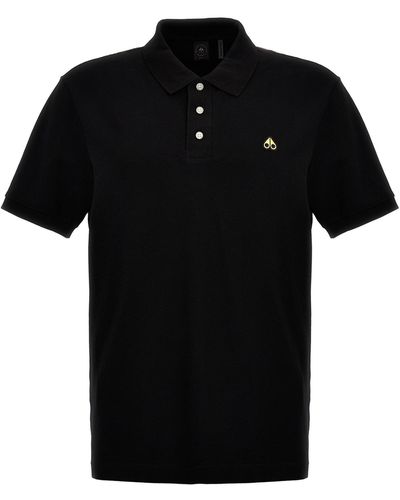Moose Knuckles Logo Shirt Polo - Black