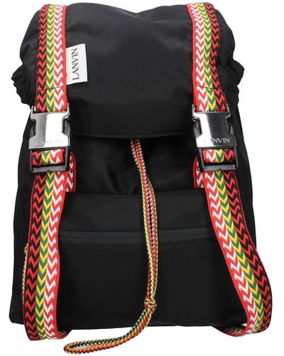 Lanvin Backpack And Bumbags Fabric Black