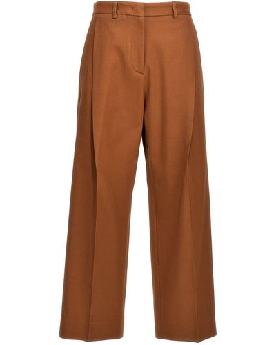 Alberto Biani Gabardine Trousers Trousers - Brown
