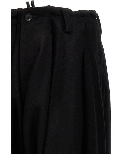 Yohji Yamamoto Low Crotch Pantaloni Nero