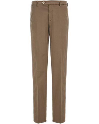 Brunello Cucinelli Garment-dyed Trousers Trousers - Natural