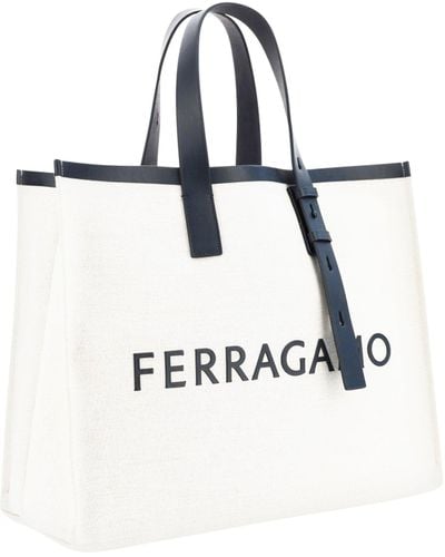 Ferragamo Shopping Bag - White