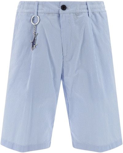 Paul & Shark Cotton Bermuda Shorts - Blue
