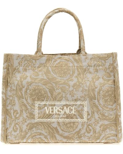 Versace Athena Barocco Tote Beige - Neutro