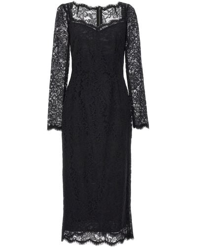 Dolce & Gabbana Lace Dress Dresses - Black