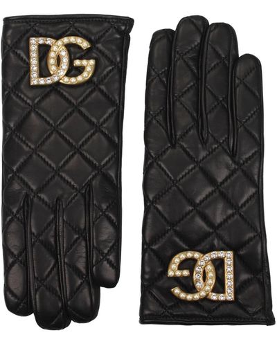 Dolce & Gabbana Gloves Leather Black