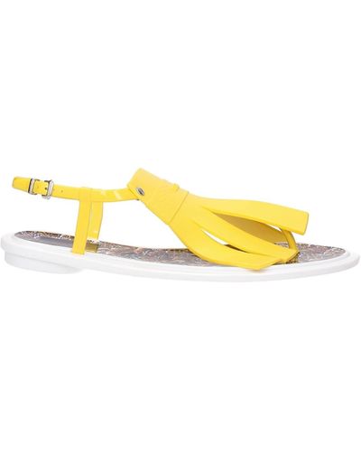 KENZO Flip Flops Rubber Yellow