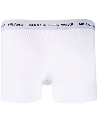 Gcds Basic white band underwear - Bianco