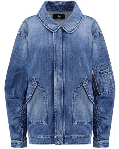 3x1 Oversize Real Denim Jacket - Blue