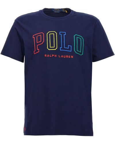 Polo Ralph Lauren Logo T Shirt Blu