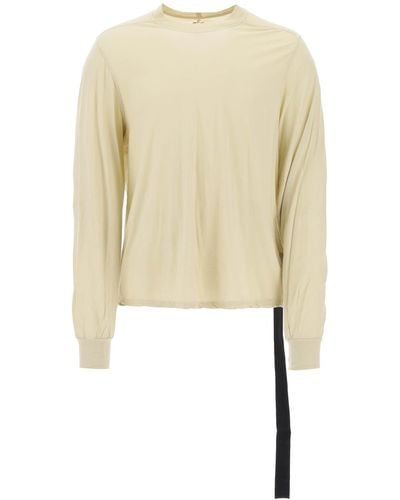 Rick Owens Long-Sleeved Jersey T-Shirt For - Natural