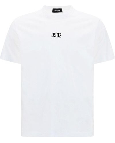 DSquared² T-Shirt In Cotone Con - Bianco